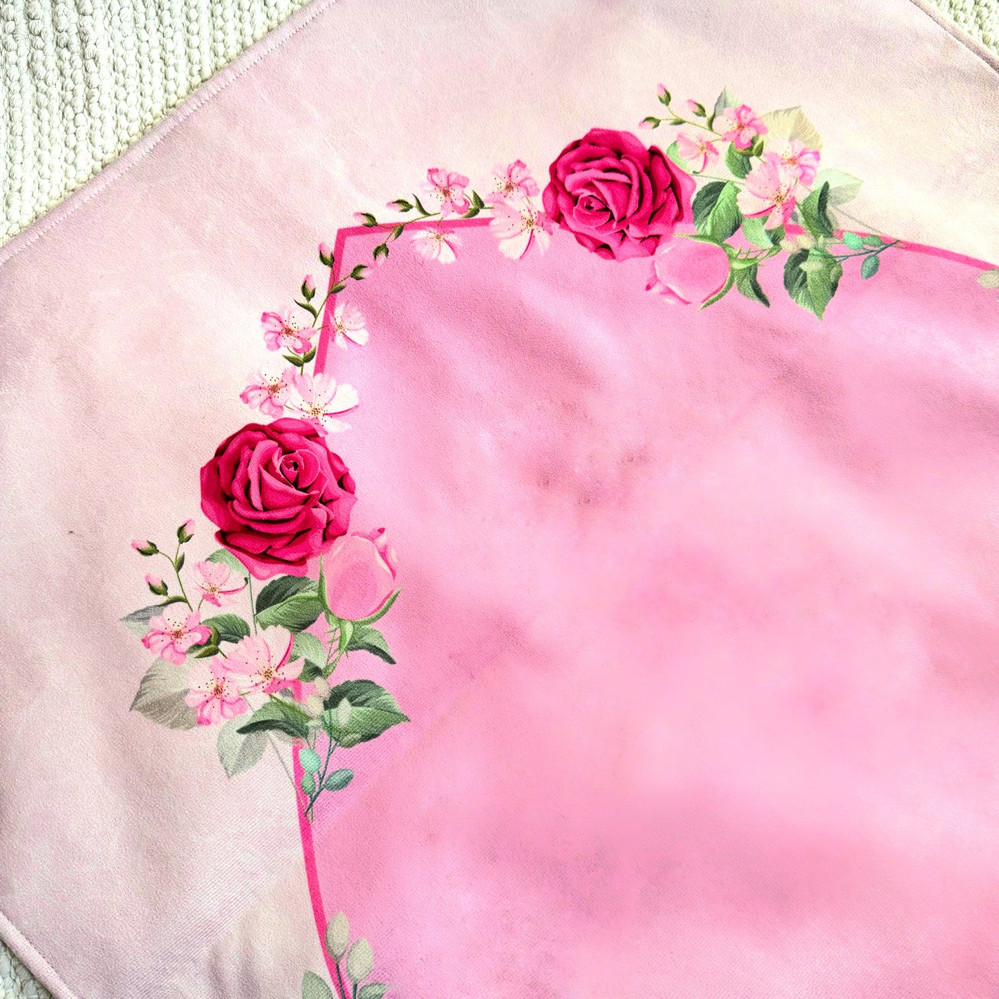 Pink Rosette Sejadah 