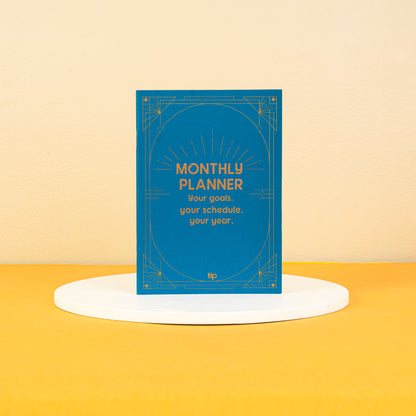 monthly planner Navy Formal Productivity