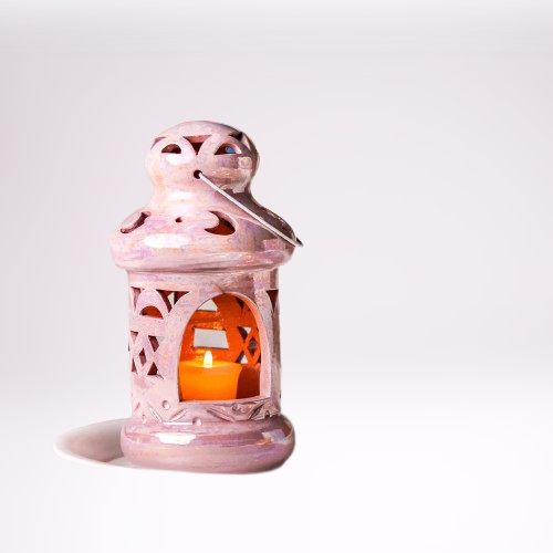 Rose Pottery Lantern